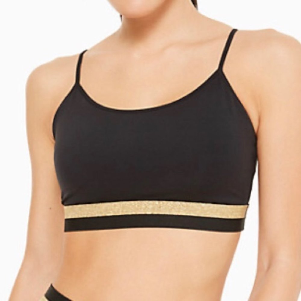 NWOT Kate Spade Dashing Beauty Bi-Stripe Sports Bra